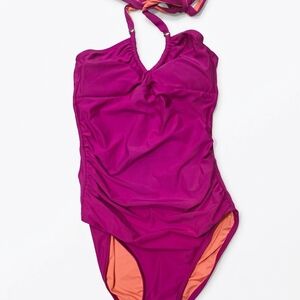 Calvin Klein Pink and Orange Swimsuit
